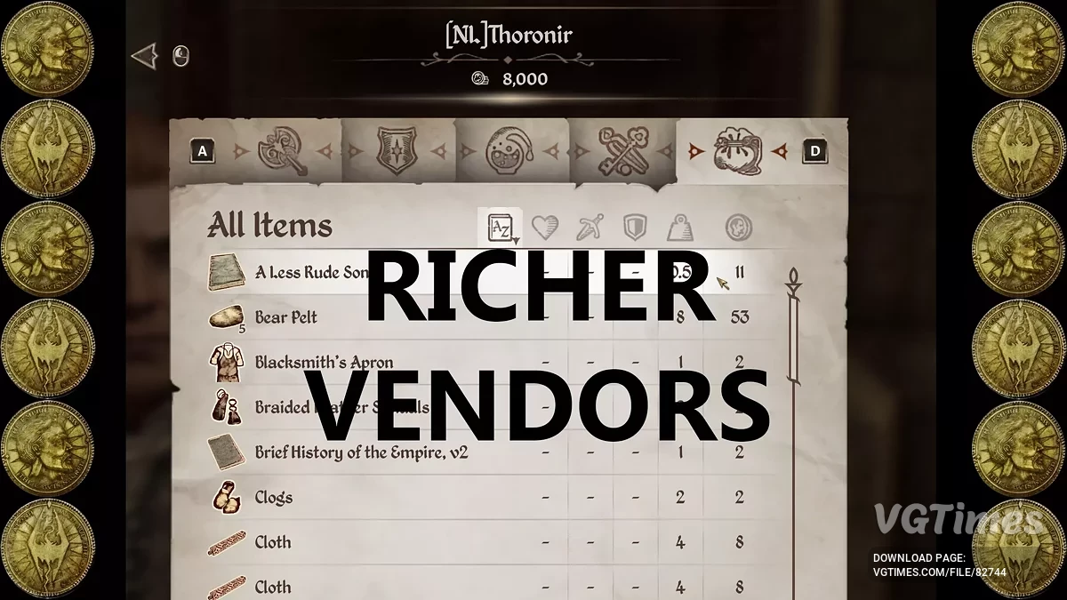 The Elder Scrolls 4: Oblivion Remastered — Comerciantes más ricos