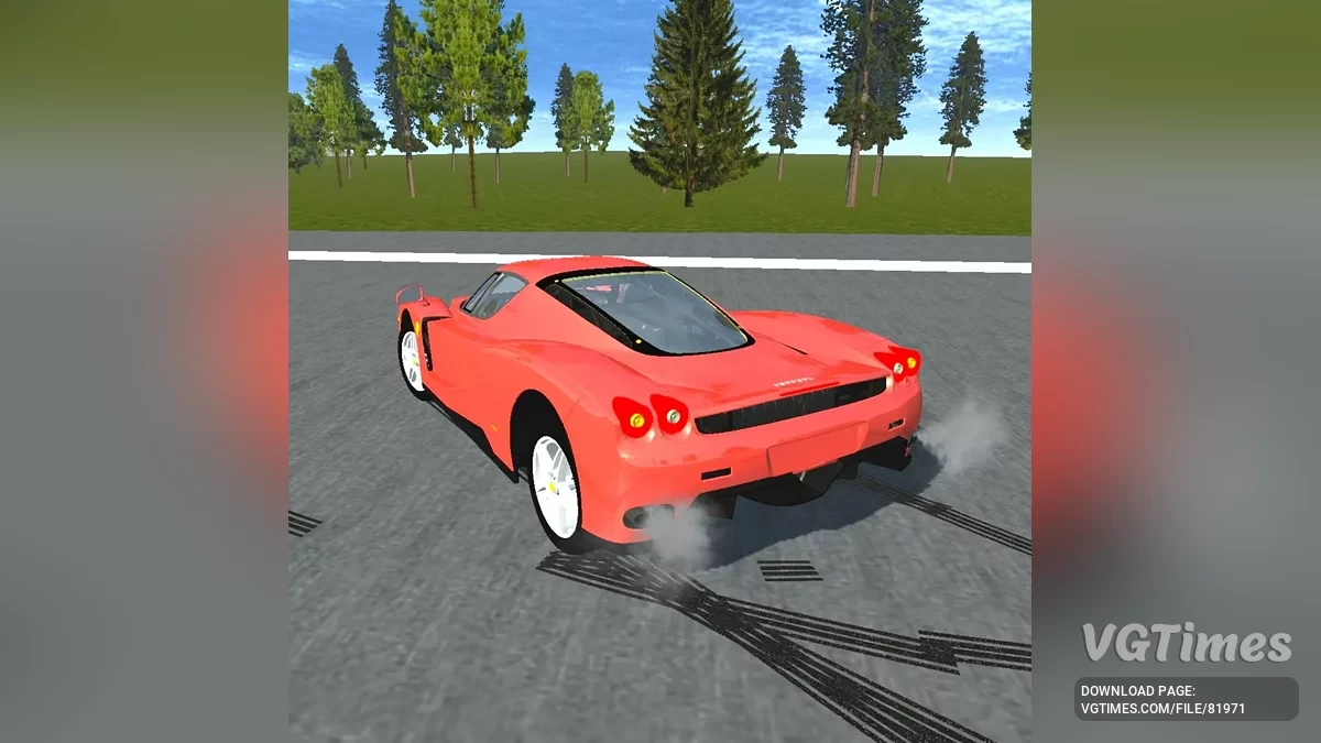 Simple Car Crash Physics Sim — Ferrari Enzo