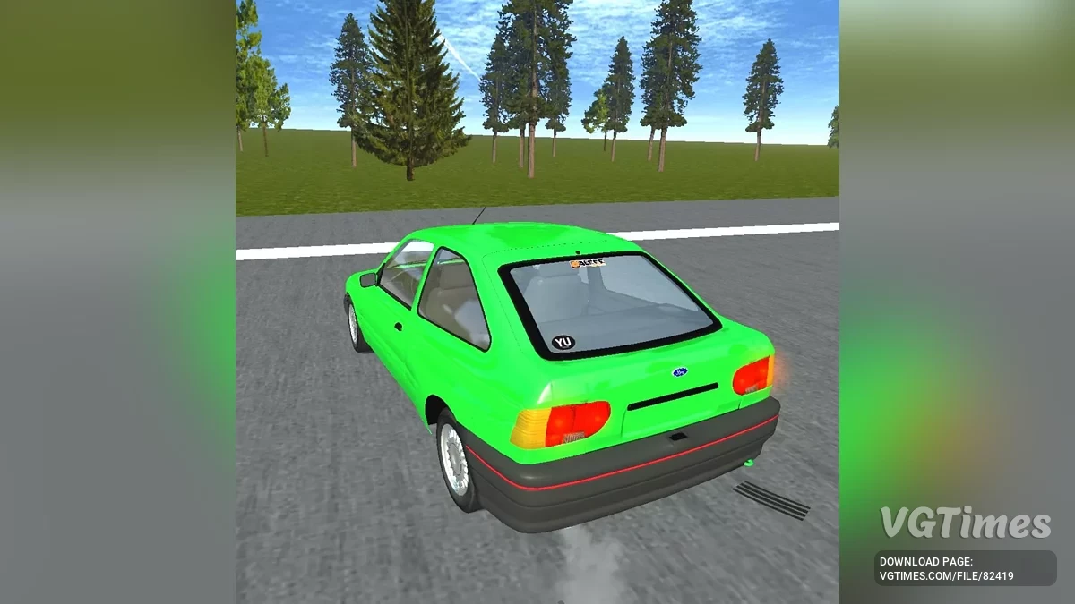 Simple Car Crash Physics Sim — Ford Escort MK6