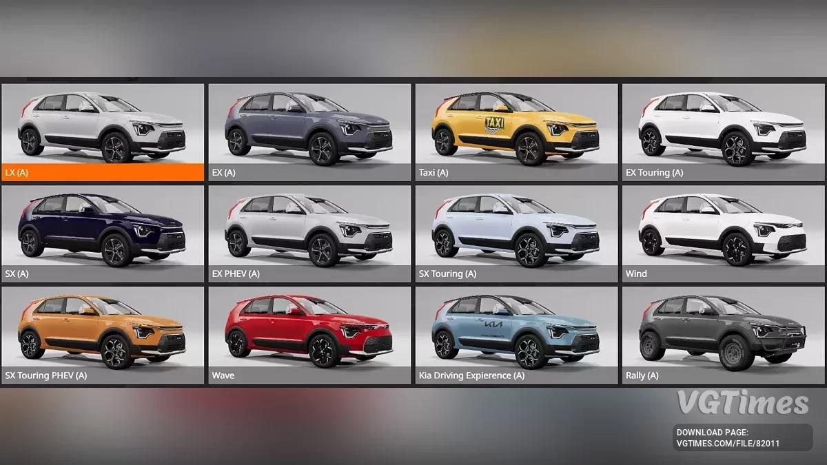 BeamNG.drive — Kia Niro 2024 (Z/ Poduszki powietrzne) v1.0 (0.35.x)