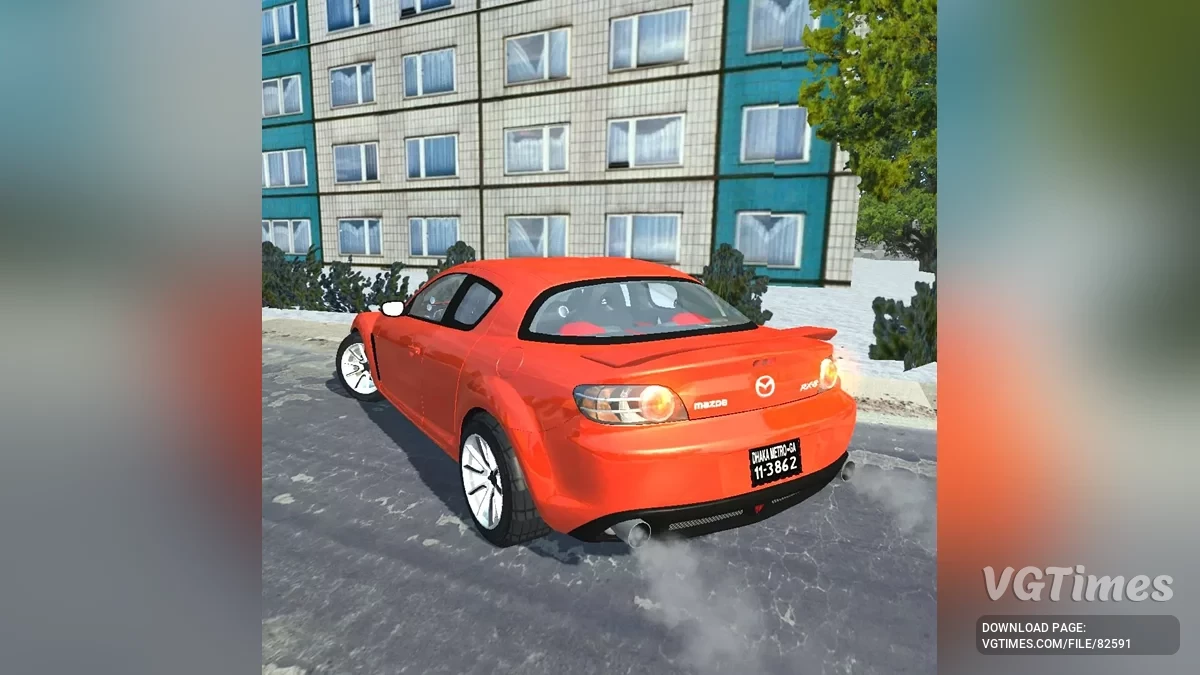 Simple Car Crash Physics Sim — Mazda RX-8