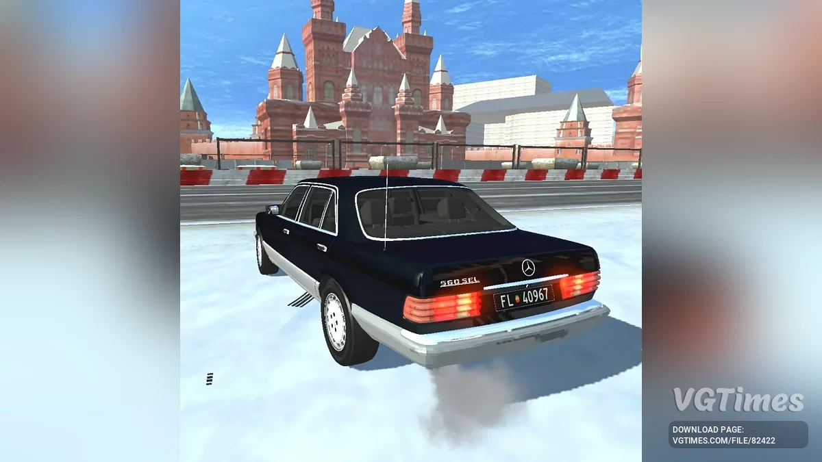 Simple Car Crash Physics Sim — Mercedes Benz 560 SEL W126