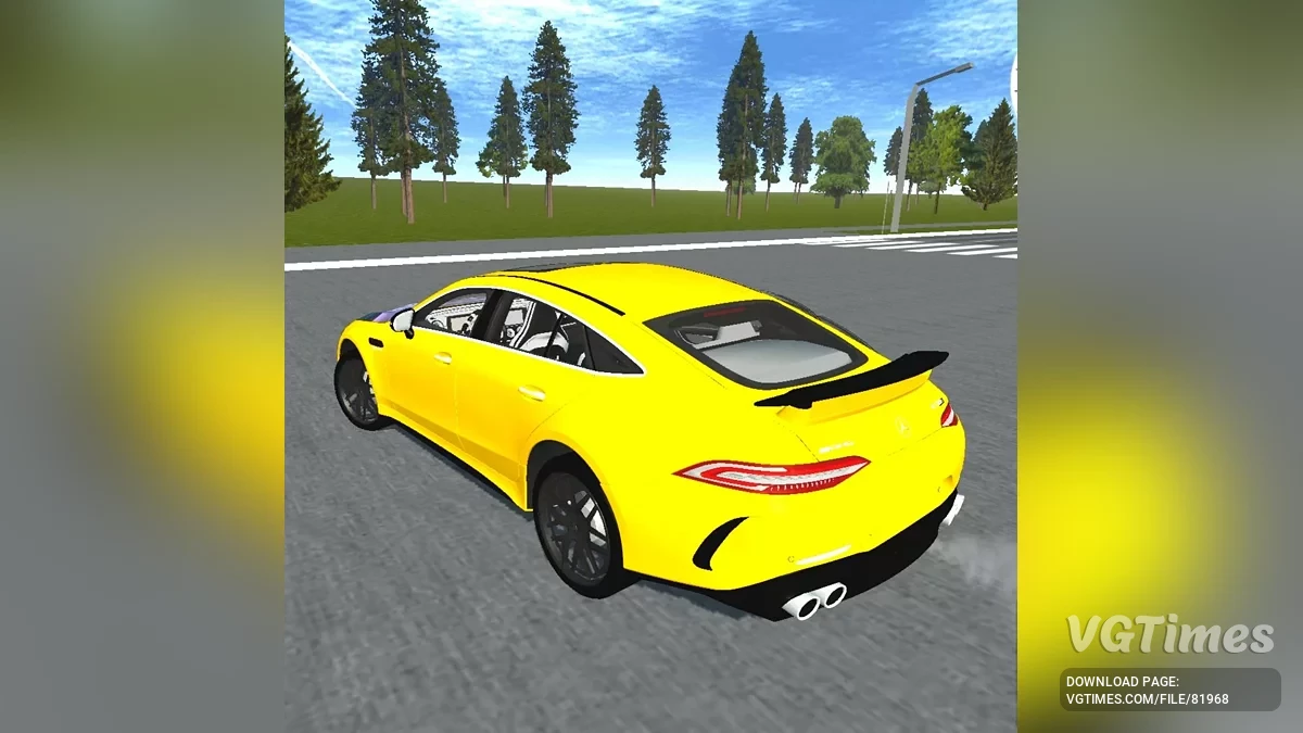Simple Car Crash Physics Sim — Mercedes GT63 S exclusivo