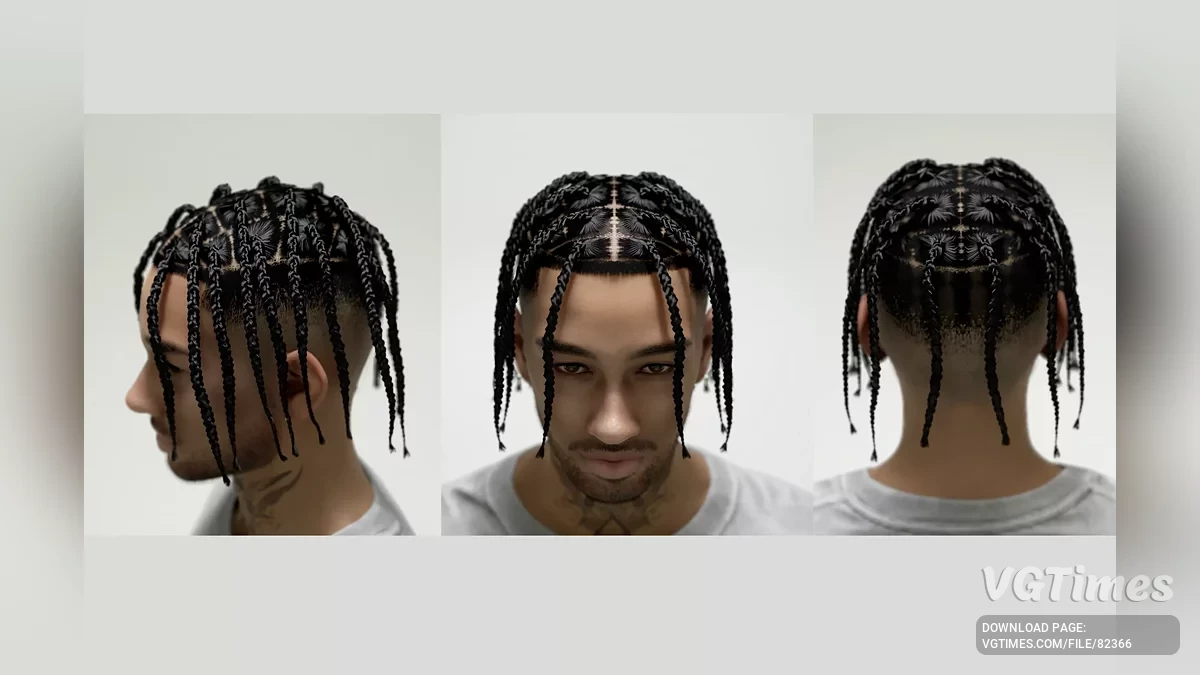 inZOI — Cabelo masculino com tranças