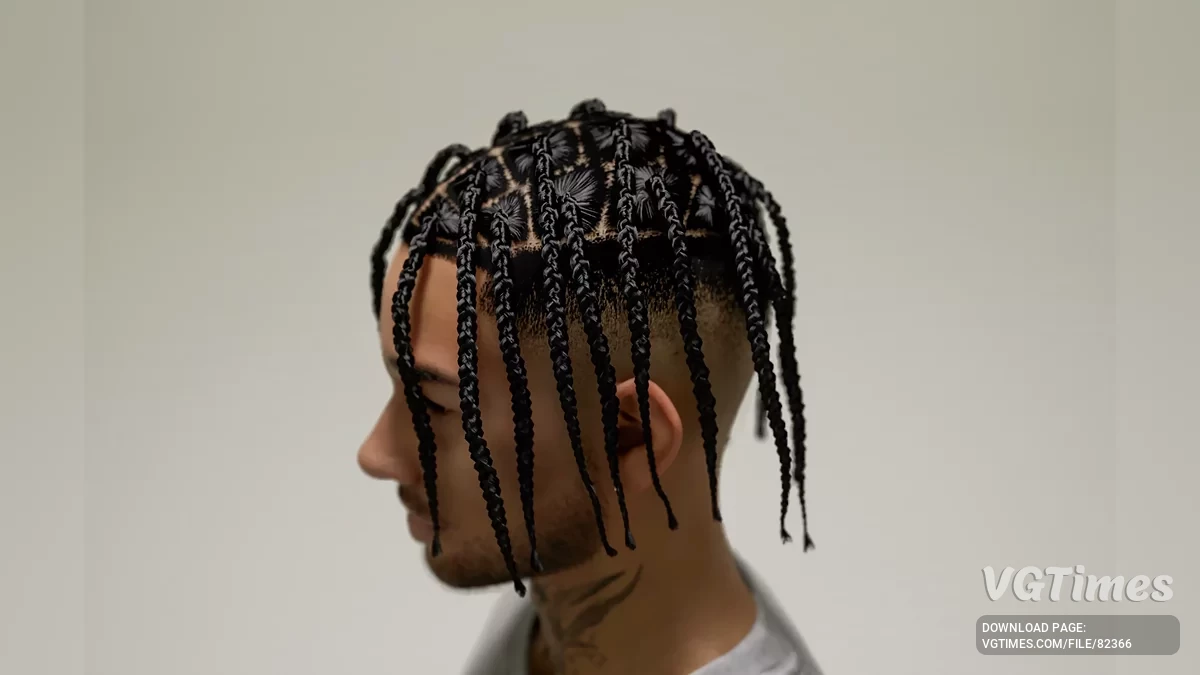 inZOI — Cabelo masculino com tranças