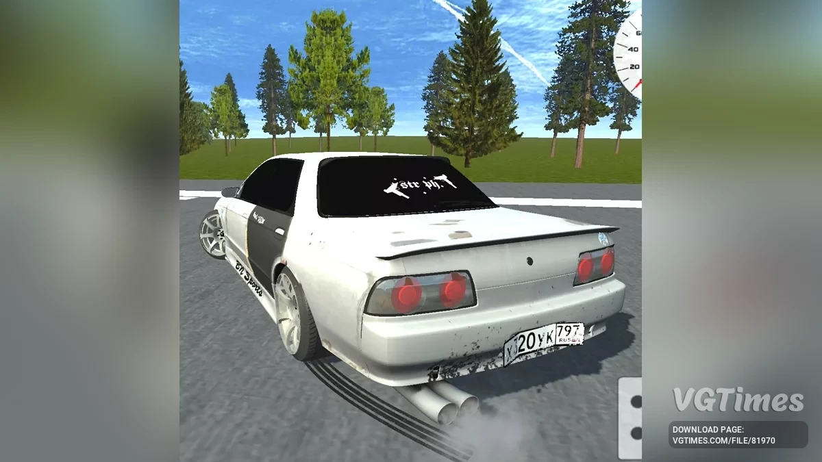 Simple Car Crash Physics Sim — Drifting Nissan R32