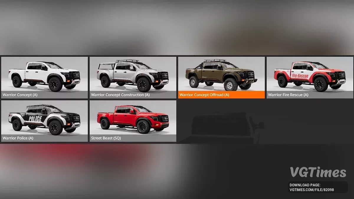 BeamNG.drive — Nissan Titan 2017 v1.0 (0.35.x)