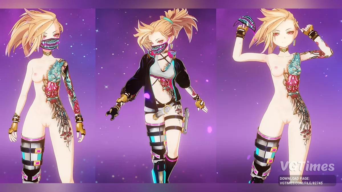 Switchable Shinobu in Cyberpunk style