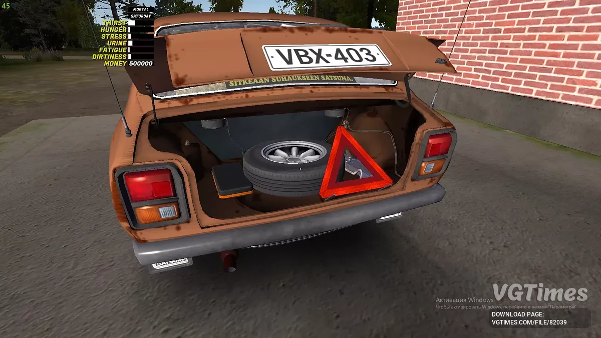 My Summer Car — Тюнінгована Сатсума, 500к марок і укомплектований багажник для далеких поїздок