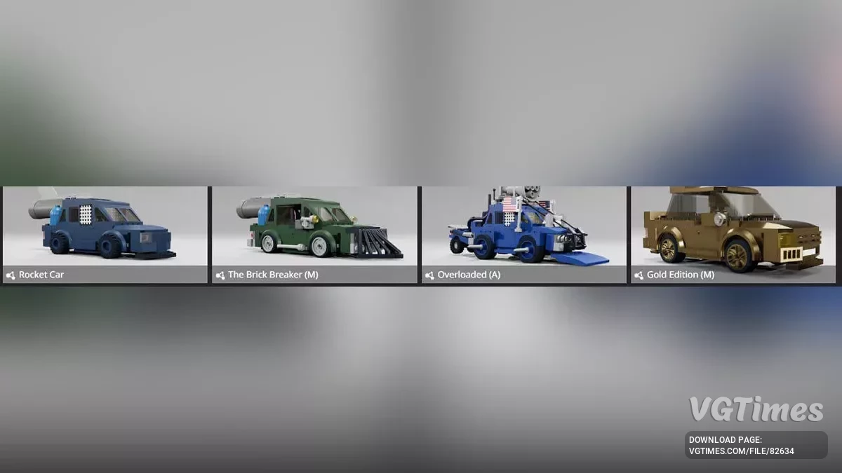 BeamNG.drive — Carro e Reboque de Blocos de Montar