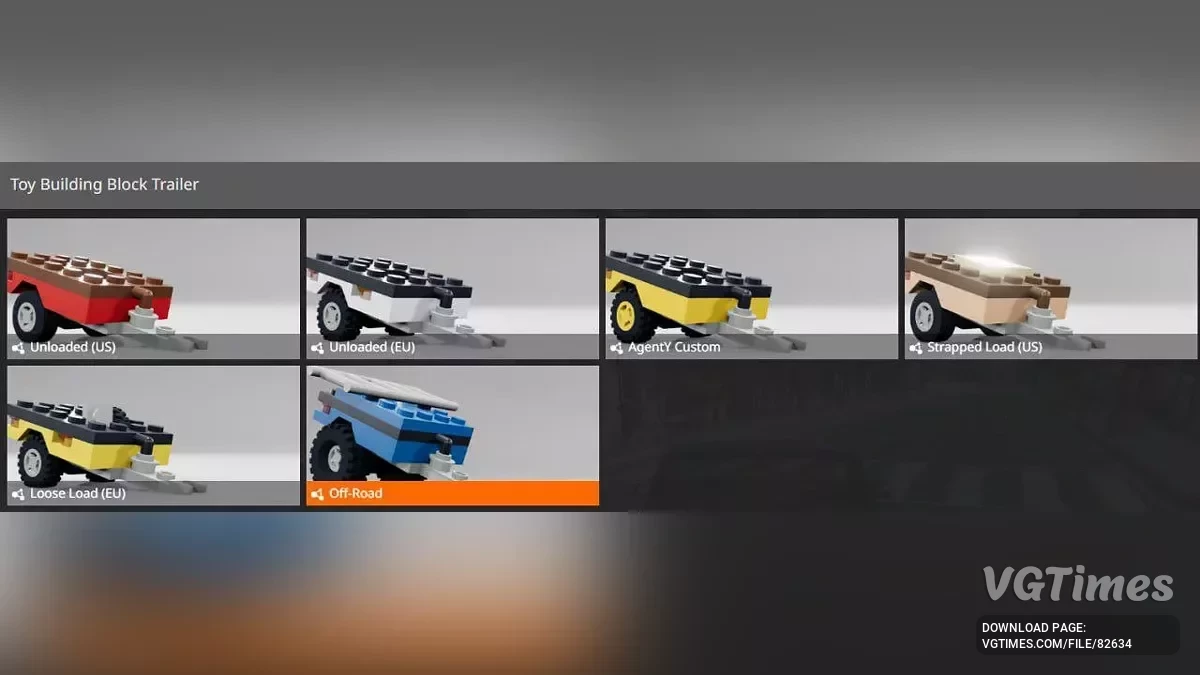 BeamNG.drive — Carro e Reboque de Blocos de Montar