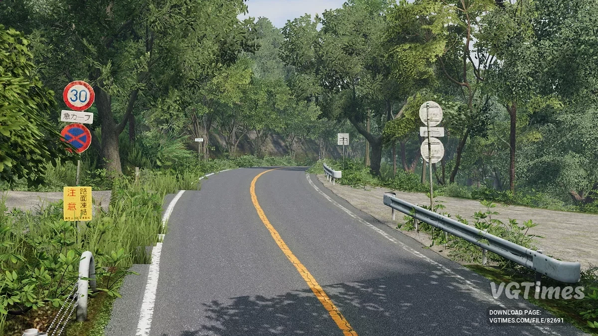 BeamNG.drive — Línea de frutas Tsukuba (Touge) v2.5 (0.35.x)