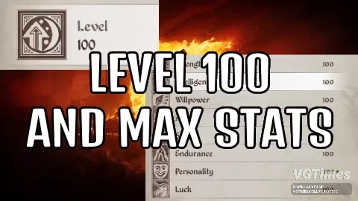 The Elder Scrolls 4: Oblivion Remastered — Рівень та характеристики на 100