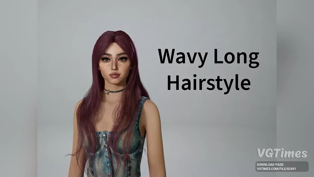 inZOI — Coiffure longue ondulée