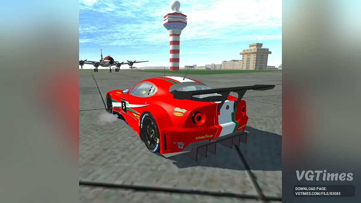 Simple Car Crash Physics Sim — Alfa Romeo 8C GT3