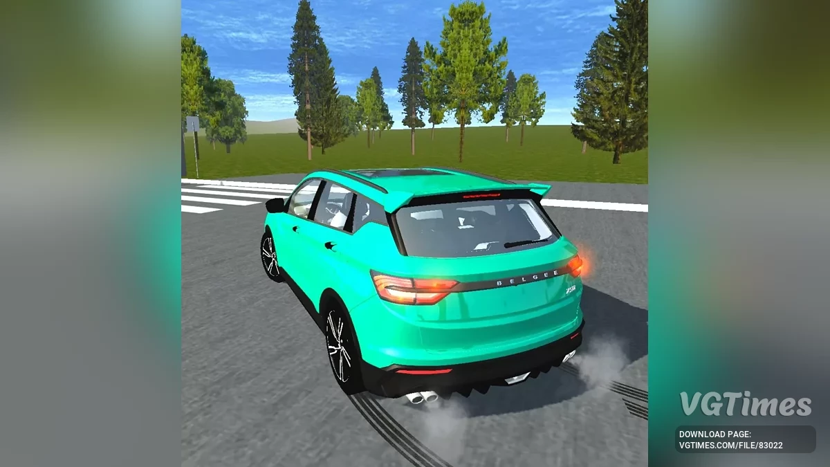 Simple Car Crash Physics Sim — Belgee X50 (Geely Coolray)