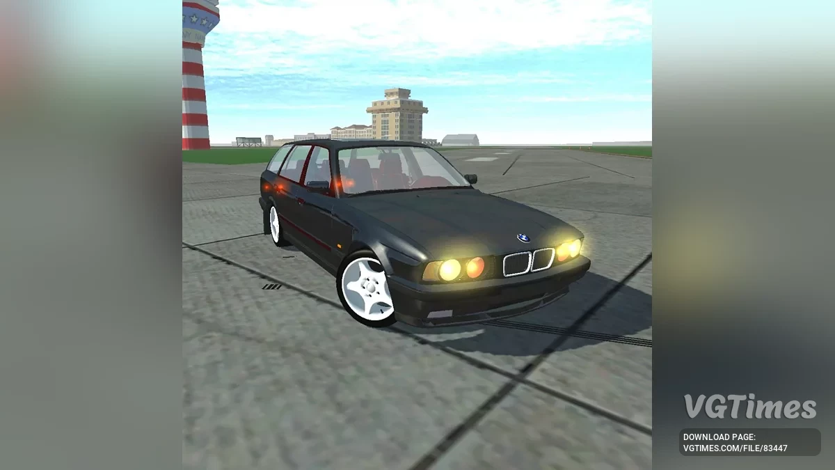Simple Car Crash Physics Sim — BMW M5 E34 Універсал