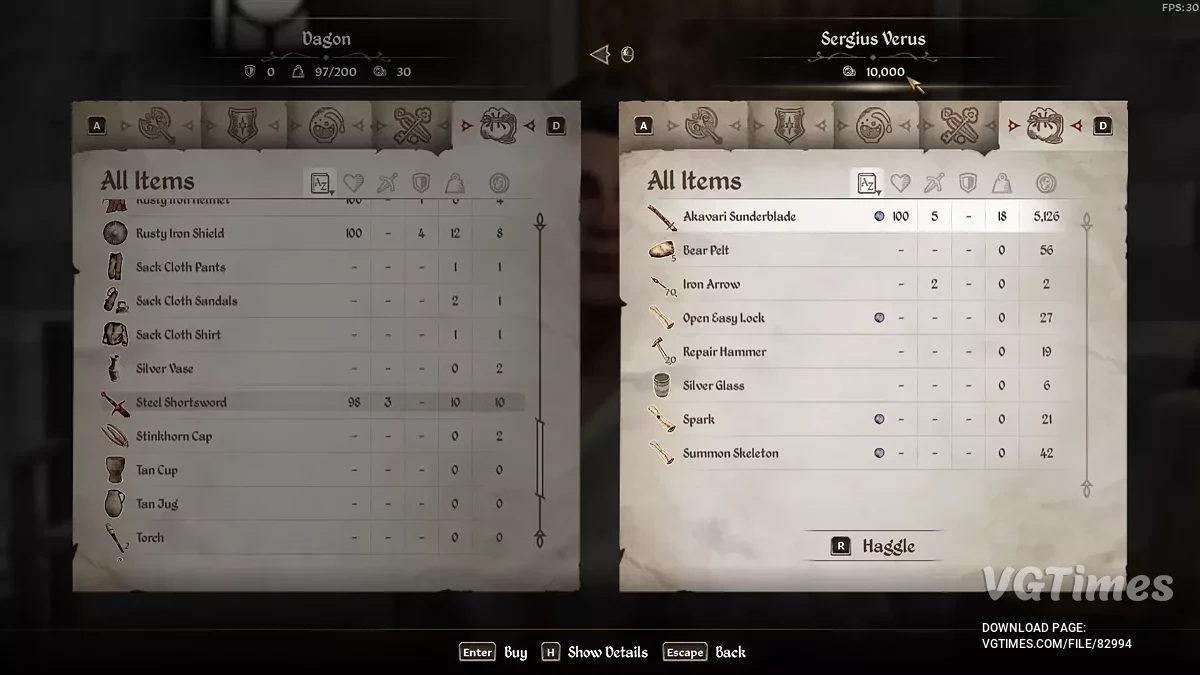 The Elder Scrolls 4: Oblivion Remastered — Bogaci sprzedawcy