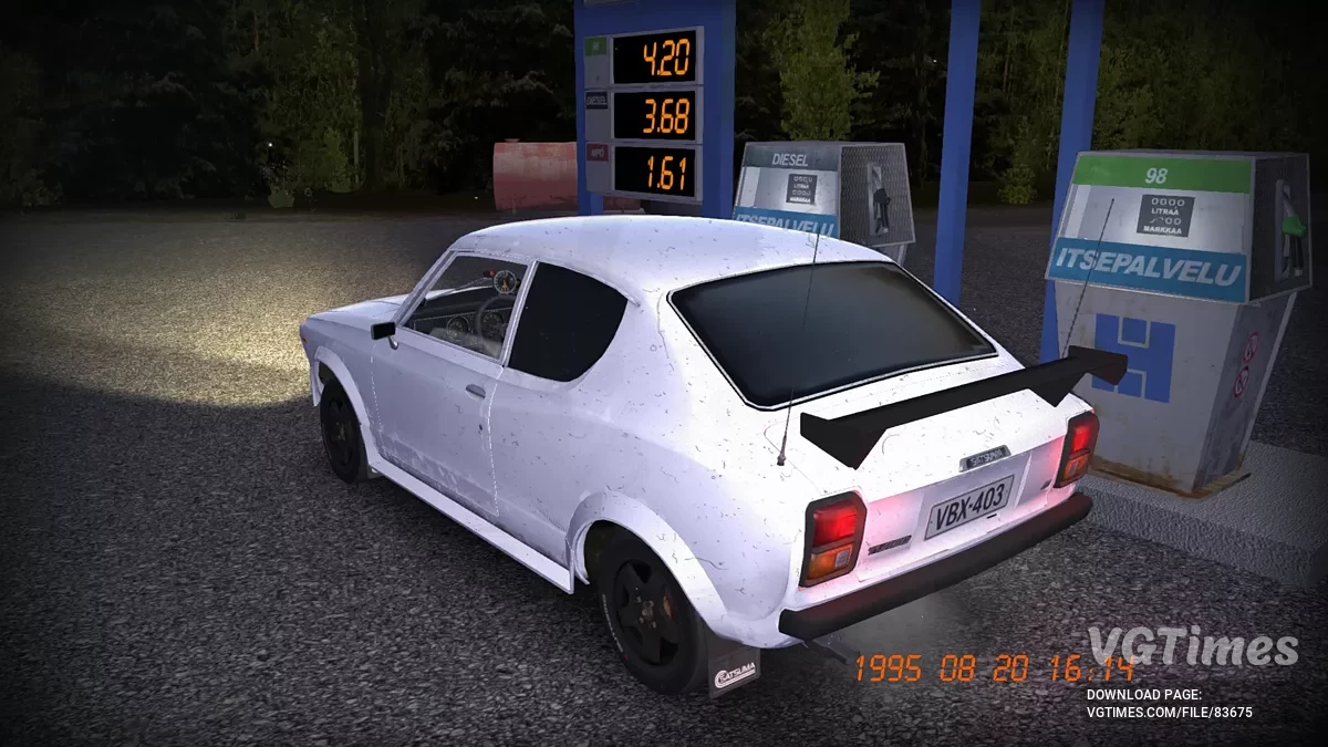 My Summer Car — Mobil Balap Satsuma, melaju 200+ km/jam, memiliki 1600 mark