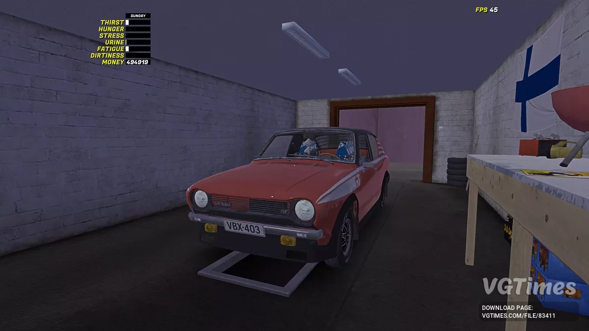 My Summer Car — GT Satsuma, готова до їзди, в гаражі та в будинку все чисто та прибрано