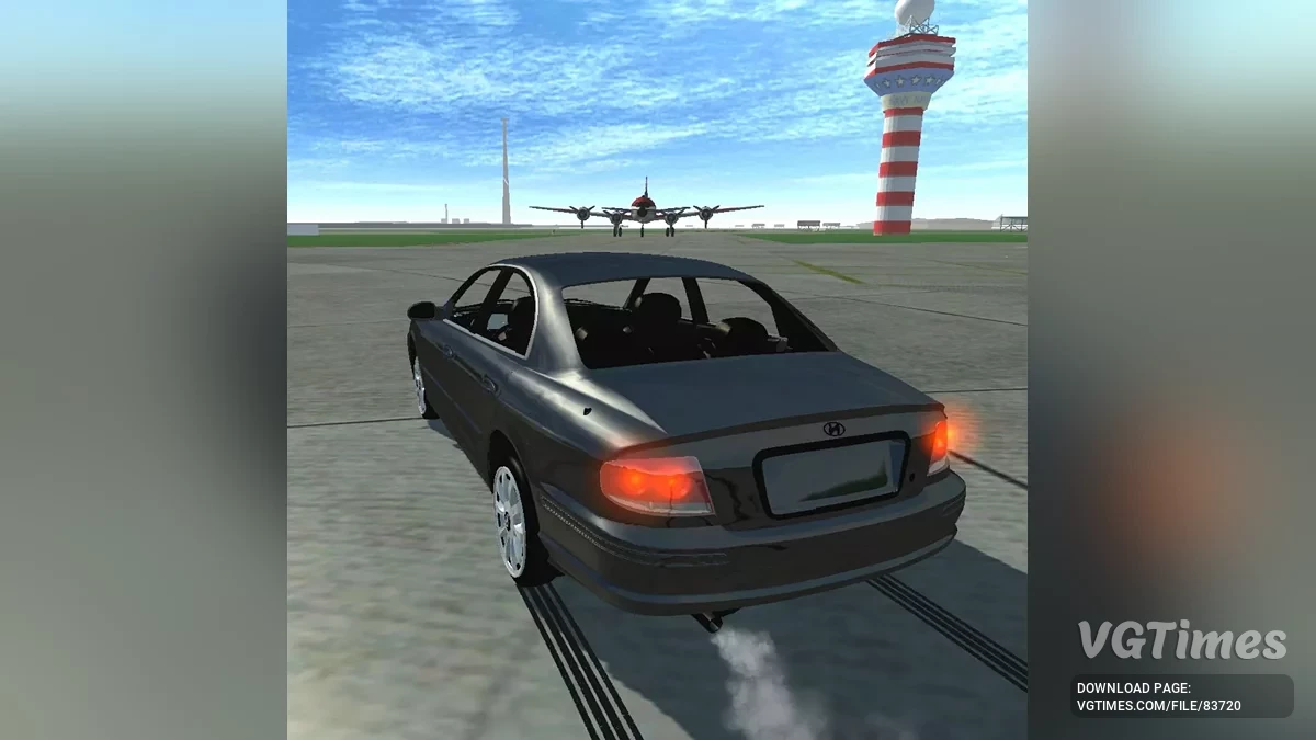 Simple Car Crash Physics Sim — Hyundai Sonata 2004