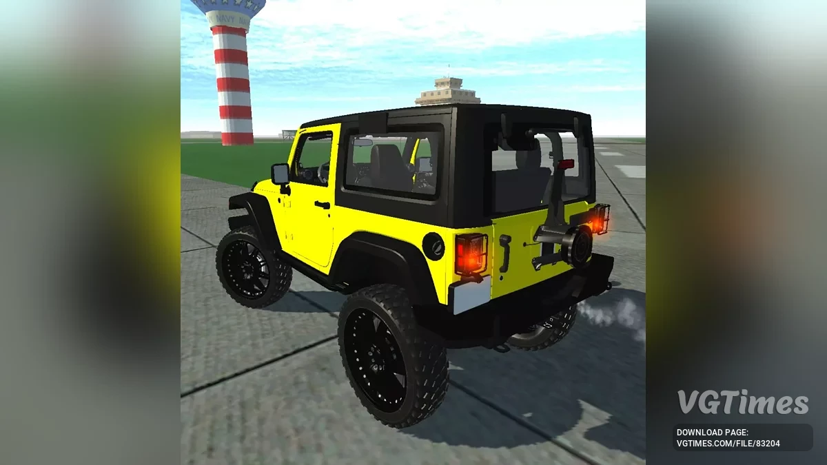 Simple Car Crash Physics Sim — Jeep Wrangler