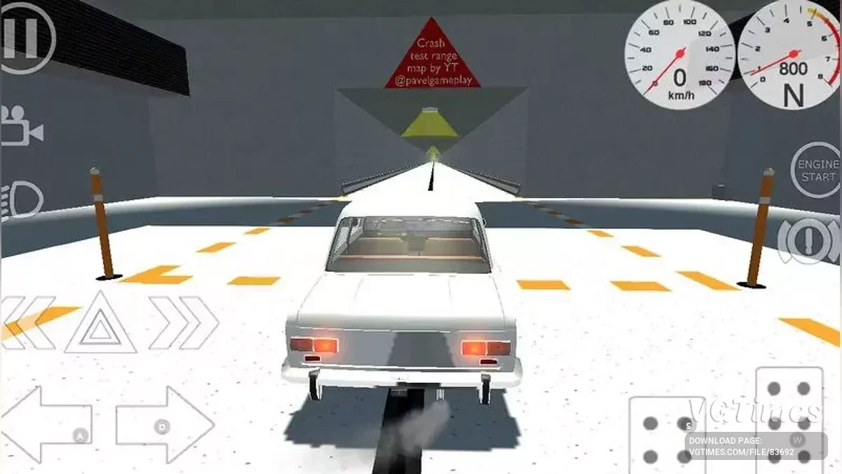 Simple Car Crash Physics Sim — Карта для тестування на зіткнення