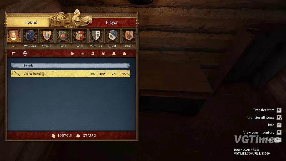 Kingdom Come: Deliverance 2 — Espada "Kronks"