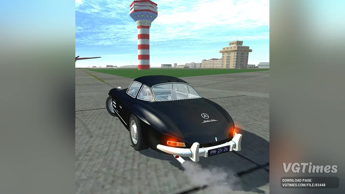 Simple Car Crash Physics Sim — Mercedes Benz W198 300SL