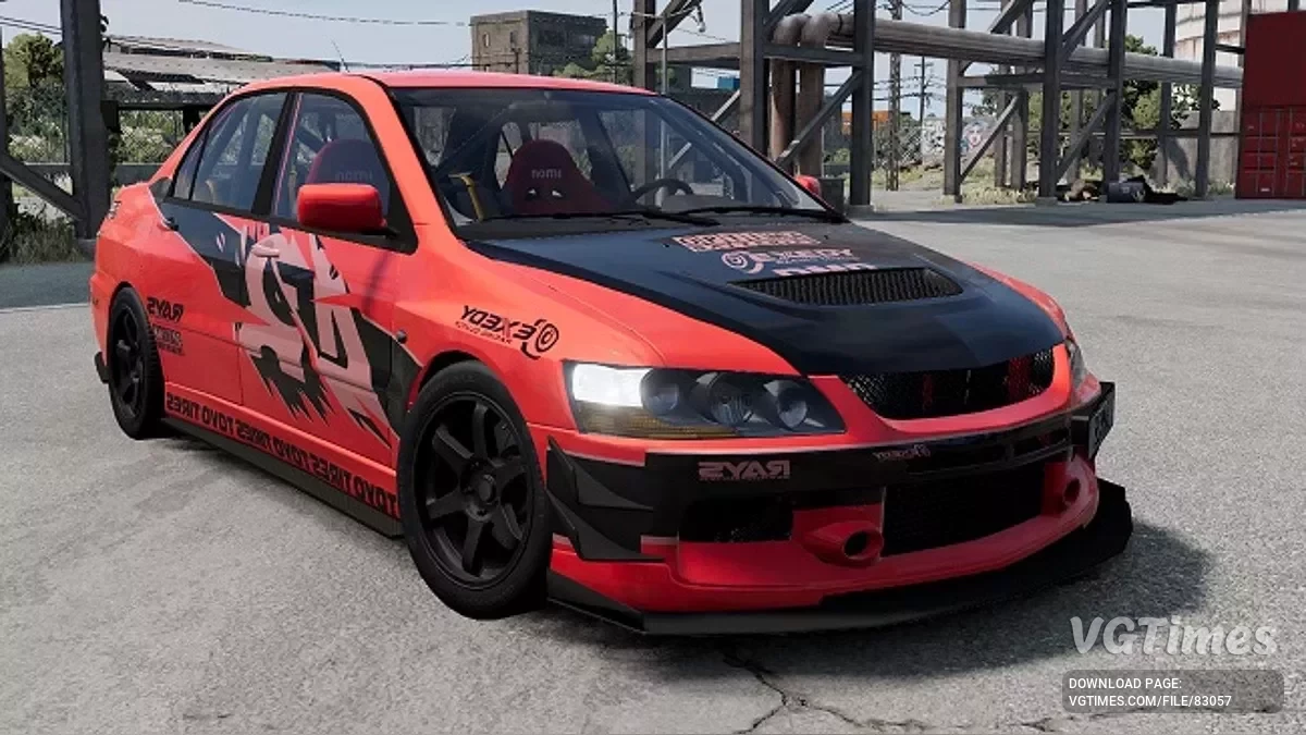 BeamNG.drive — Corrección de Mitsubishi Lancer Evolution v1.0 (0.35.x)