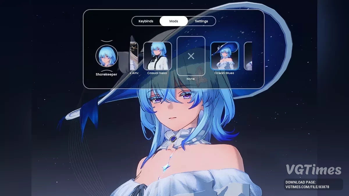 Wuthering Waves — Менеджер модів No Reload (Вибір шкіри)