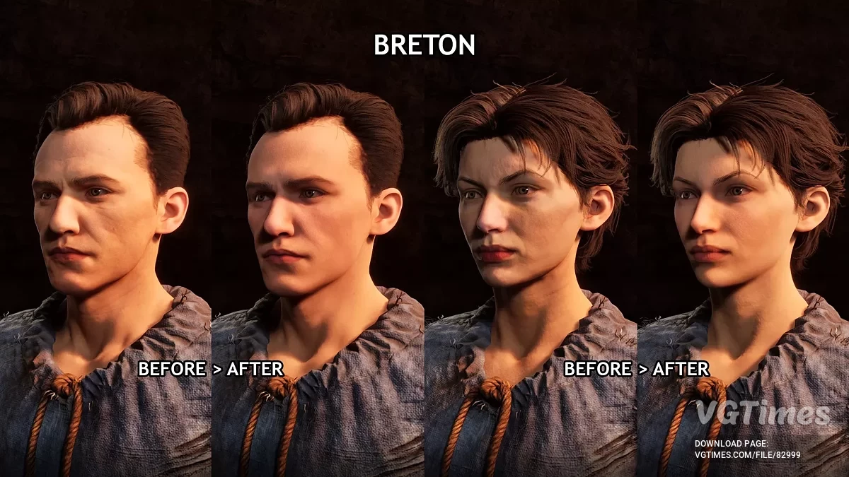 The Elder Scrolls 4: Oblivion Remastered — Nowe tekstury dla młodych twarzy