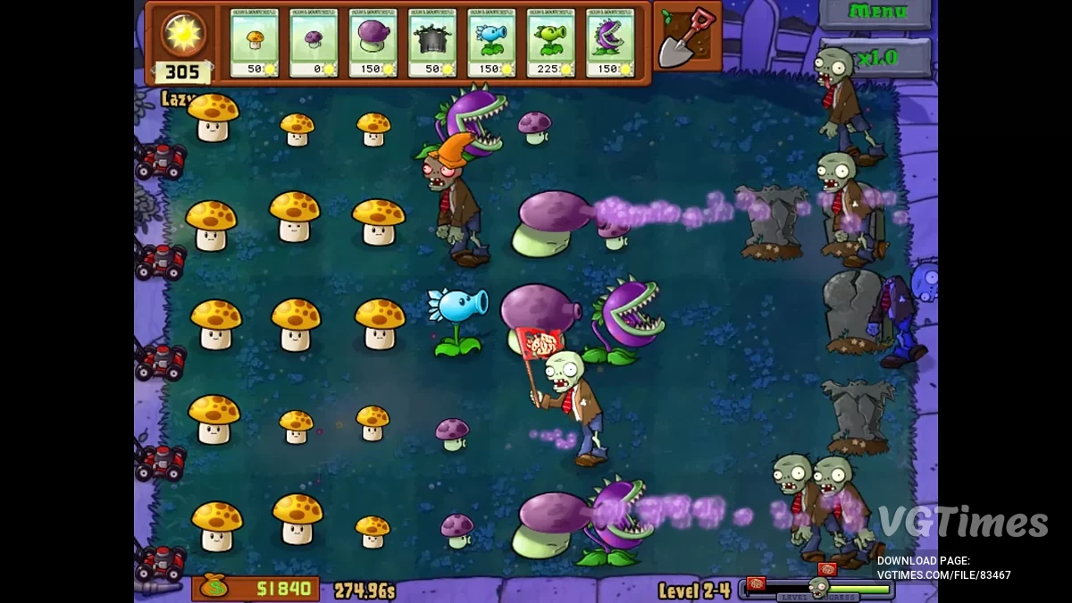 Plants vs. Zombies — Дивний мод + Хардкорний EX-режим [v2.0]
