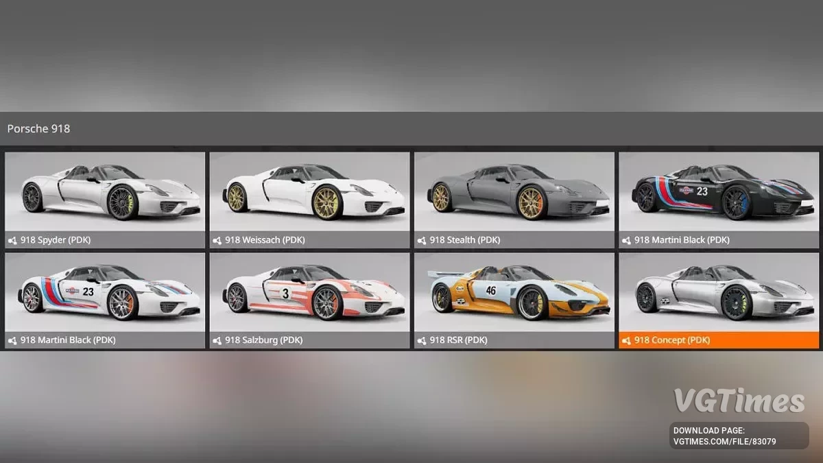 BeamNG.drive — Porsche 918 Оновлений (0.35.x)