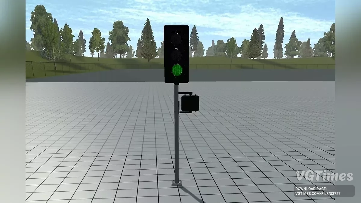 Simple Car Crash Physics Sim — Semáforo en funcionamiento
