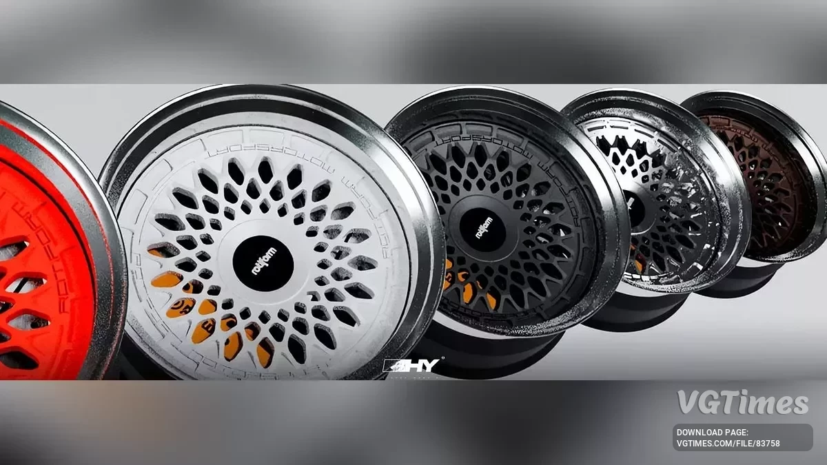 BeamNG.drive — Пак коліс Rotiform LH-R v1.0 (0.35.x)