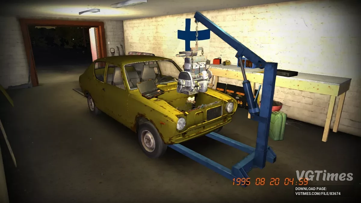 My Summer Car — Satsuma sin motor, todo montado, 10.000 marcos