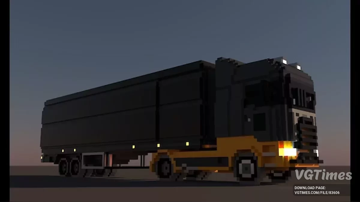 SemiTruck із броньованим причепом