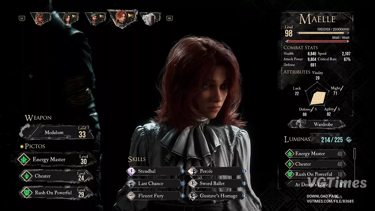 Clair Obscur: Expedition 33 — Збереження на 98 рівні