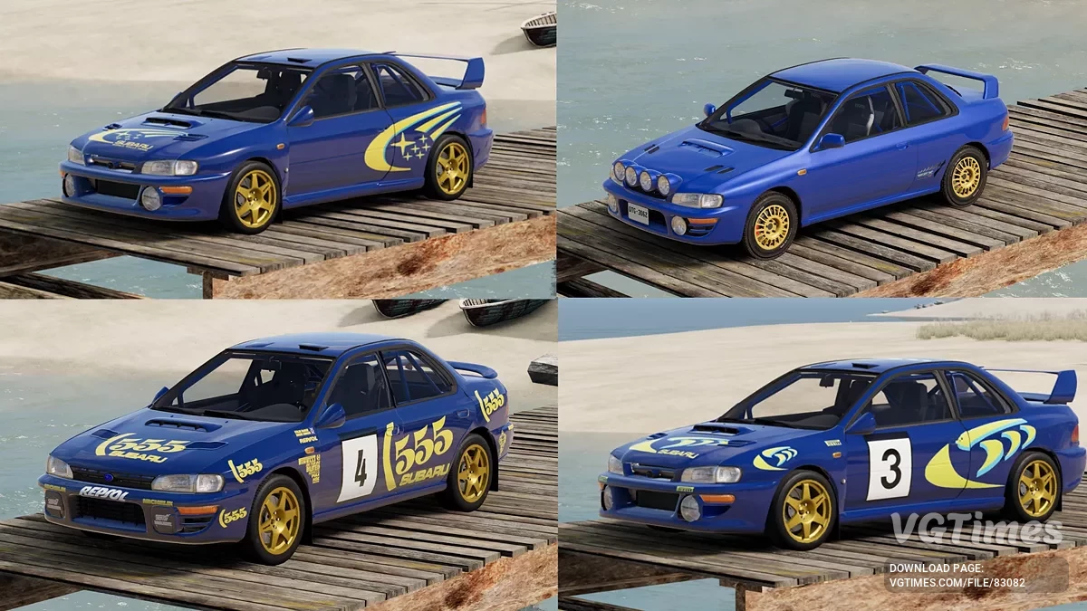 BeamNG.drive — Subaru Impreza (GC/GM/GF) 1992-2001 v2.1 (0.35.x)