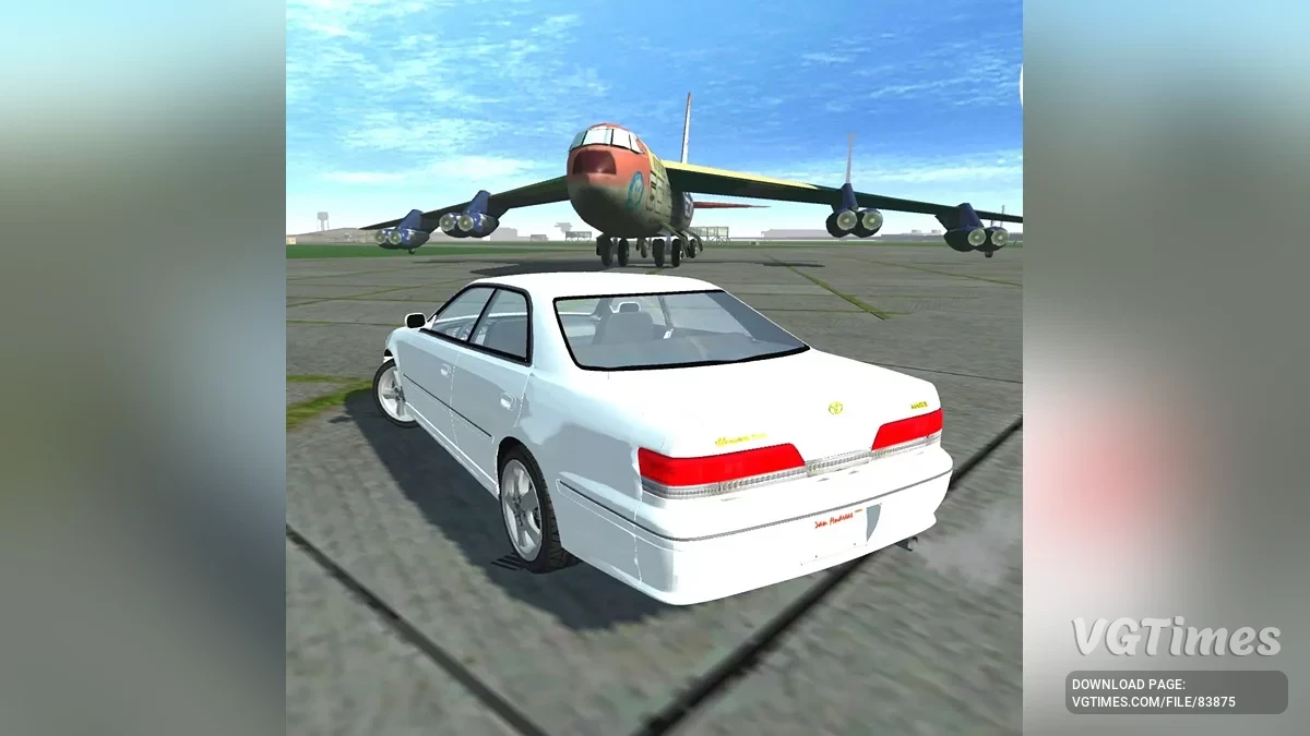 Simple Car Crash Physics Sim — Toyota Mark 2 JZX100