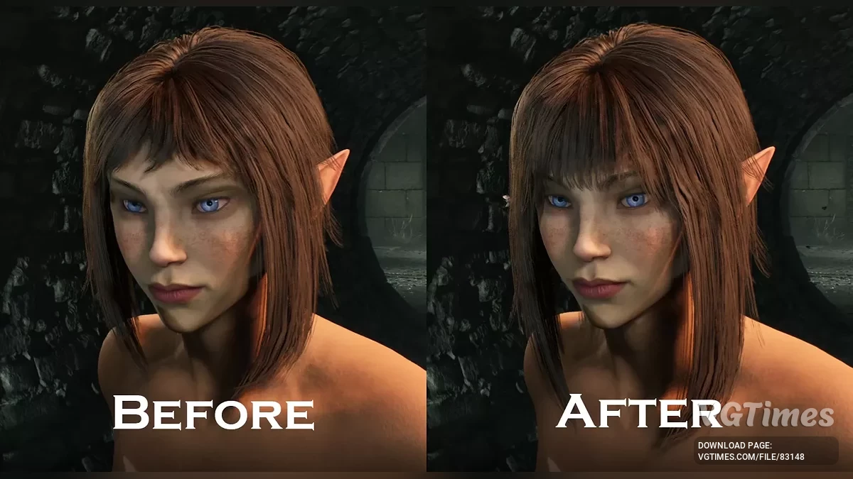 The Elder Scrolls 4: Oblivion Remastered — Flequillo mejorado y longitud del peinado "Court"