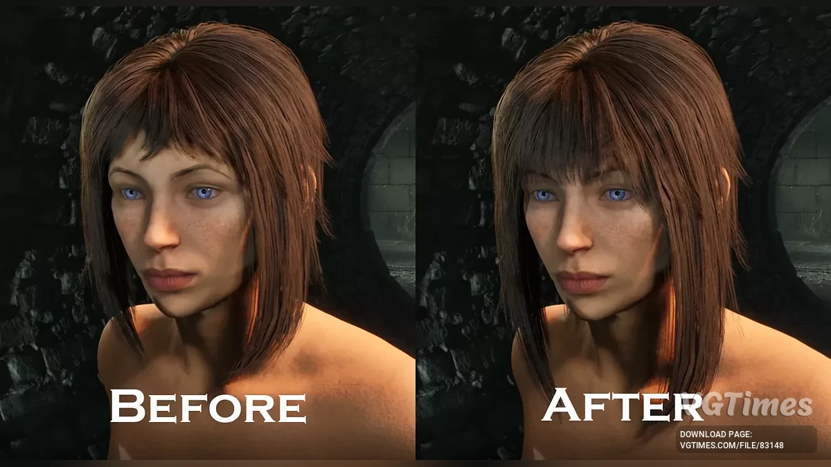 The Elder Scrolls 4: Oblivion Remastered — Покращена чілка та довжина "Придворної" зачіски