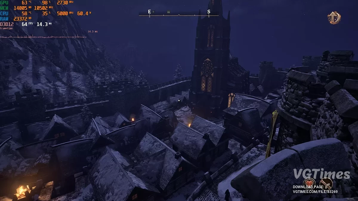The Elder Scrolls 4: Oblivion Remastered — Zwiększony zasięg oświetlenia