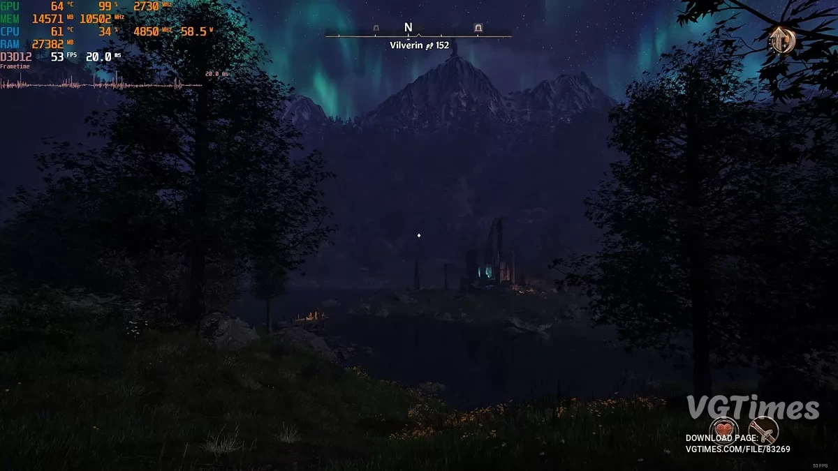 The Elder Scrolls 4: Oblivion Remastered — Zwiększony zasięg oświetlenia