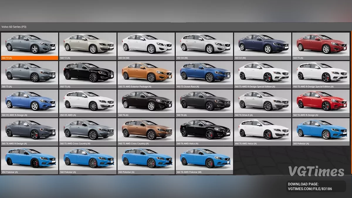 BeamNG.drive — Volvo S60 P3 (2010-18) Редакція v1.0 (0.35.x)