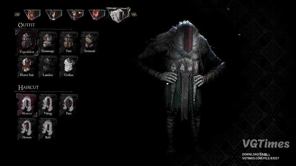 Clair Obscur: Expedition 33 — Todas as roupas desbloqueadas