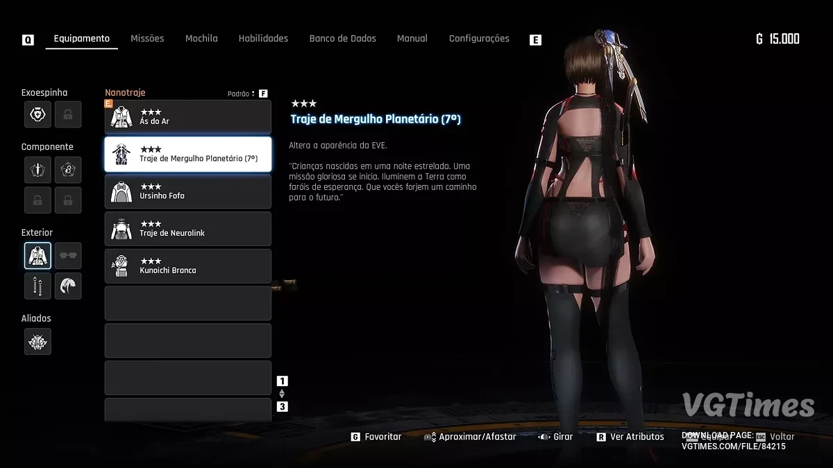 Stellar Blade — DOA XVV Oyunundan Lipstream Beyaz ve Siyah Kostüm