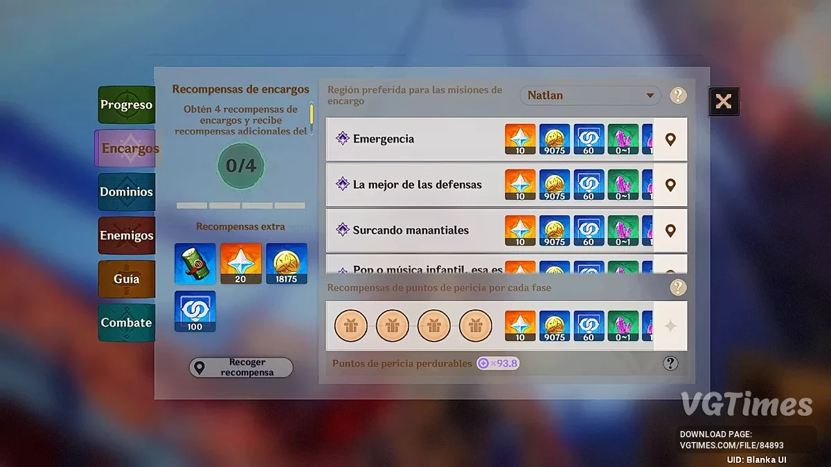Genshin Impact — Blanka UI — Покращений інтерфейс