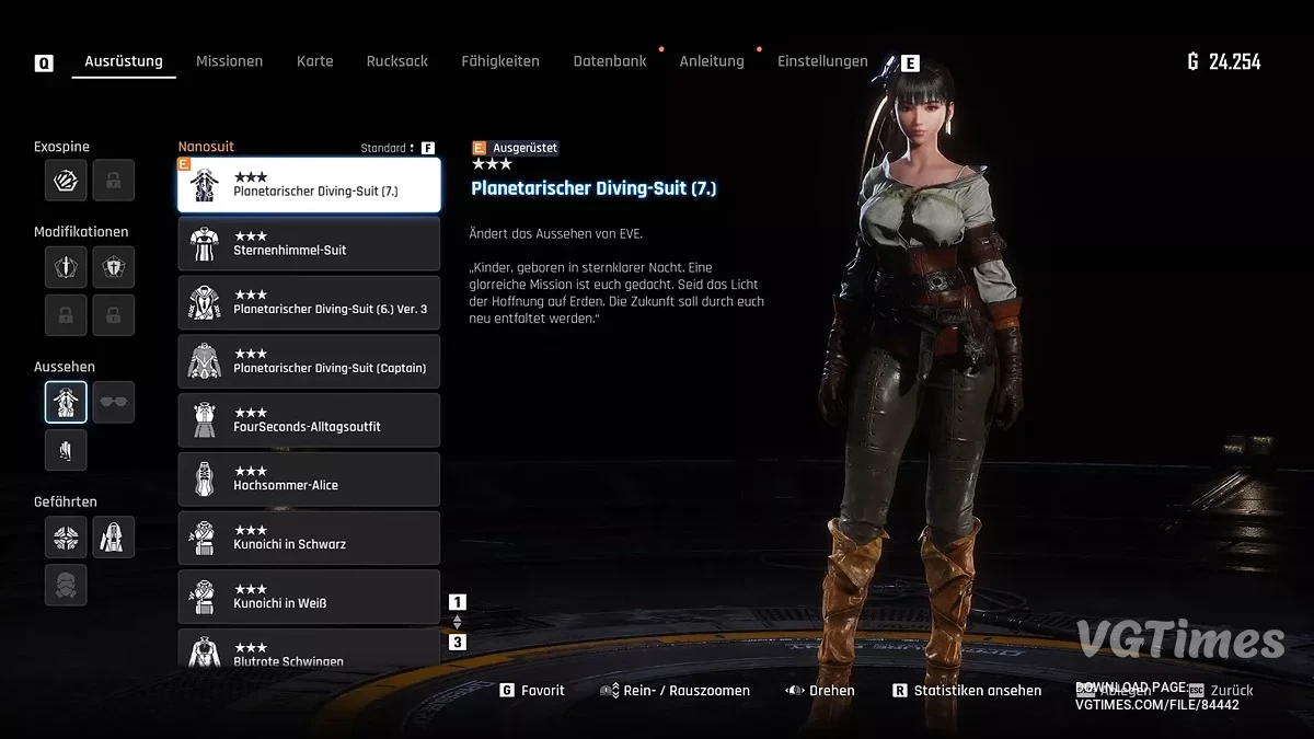 Stellar Blade — Eva con el disfraz de Ciri